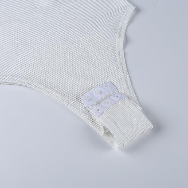 Y2K Summer Camisole Vest Knitted Slim Fit Top European and American Women's Sexy Solid Color Sports Jumpsuit