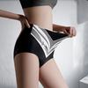 High Waist Underpants Slimming Tummy Control Seamless Elastic Briefs Good Breathability Moisture-wicking Female Underwear for Daily Wear Sport