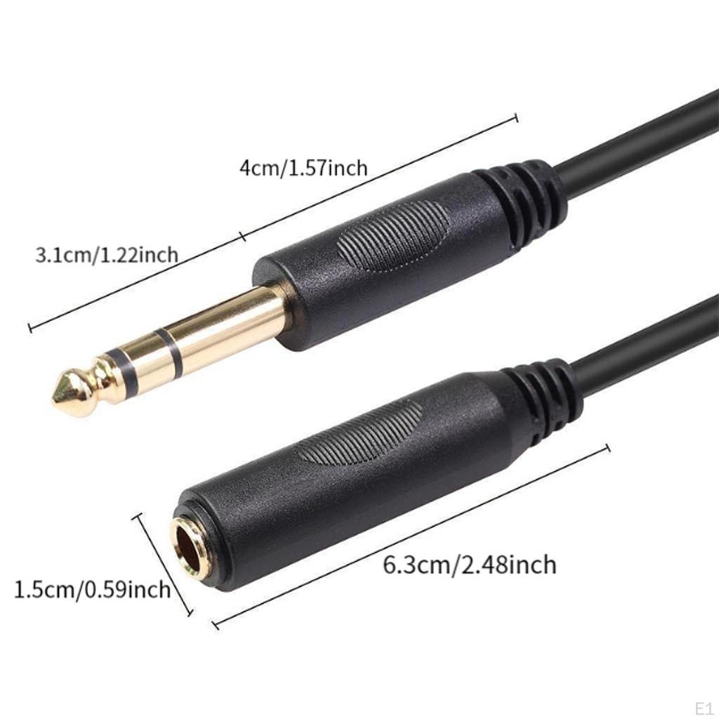 1/4 Inch Headphone Extension Cord TRS Male To Female