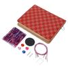 Circular Knitting Needle Set Detachable 10cm Length 9 Pair 3.0mm‑6.0mm Aluminum Circular Needle Kit