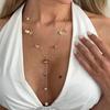 Необычный дизайн Ожерелье с кисточками Тонкая цепочка Y-образное ожерелье Цепочка на ключицы Сексуальный дизайн