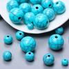 100-10 шт. 6-16 мм бусины из искусственного камня, имитирующие бирюзу, бусины для браслета «сделай сам», ожерелье ручной работы
