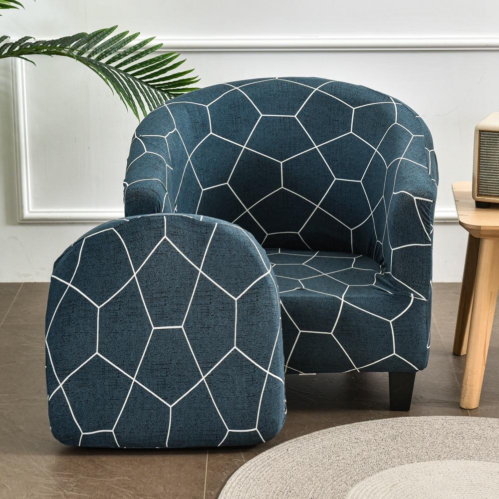 Чехол на один стул, чехол для дивана, универсальный защитный чехол, полукруглый чехол для ванны, чехол для дивана, подушка