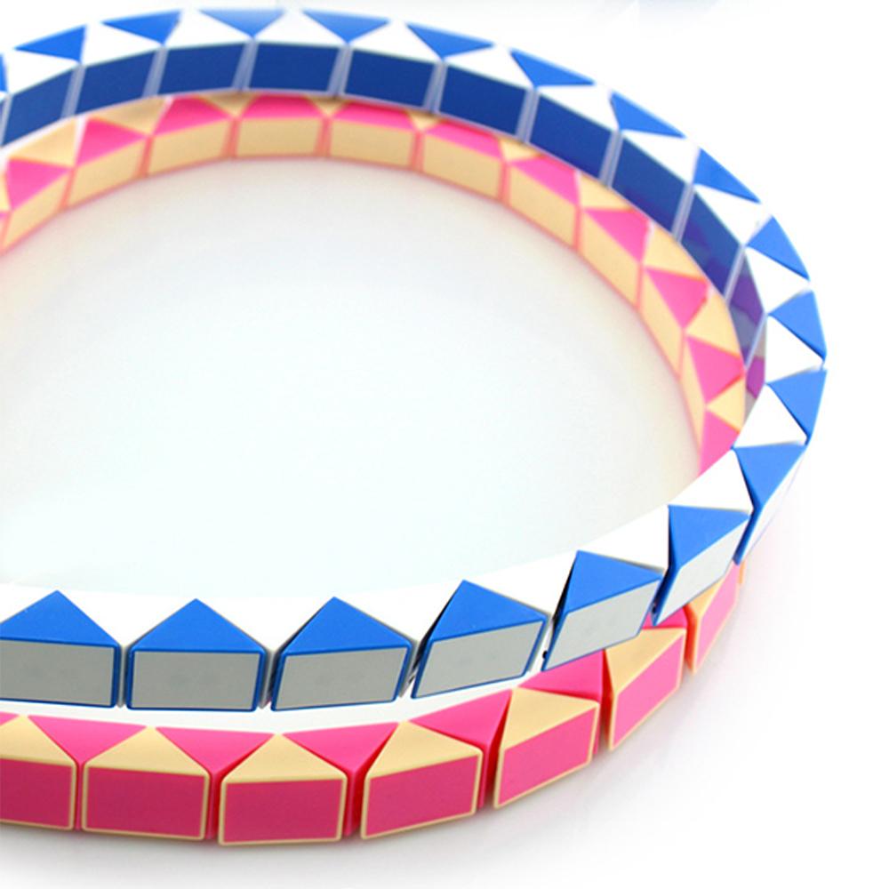 Transformable Snake Rule Cube 36 PCS Twist Fidget Magic 3D Puzle Boys Toy for Child 3yrs 5yrs Boy Item Children Age 5 To 6 Years Old Puzzls