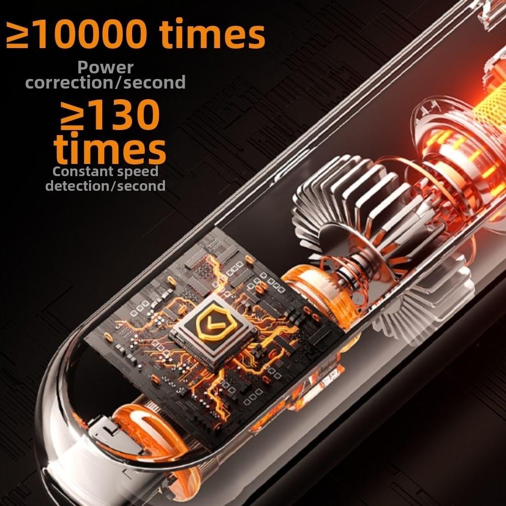 Rotary Cutter Head Electric Nose Hair Trimmer LED Digital Display Eyebrow Trimmer Unisex