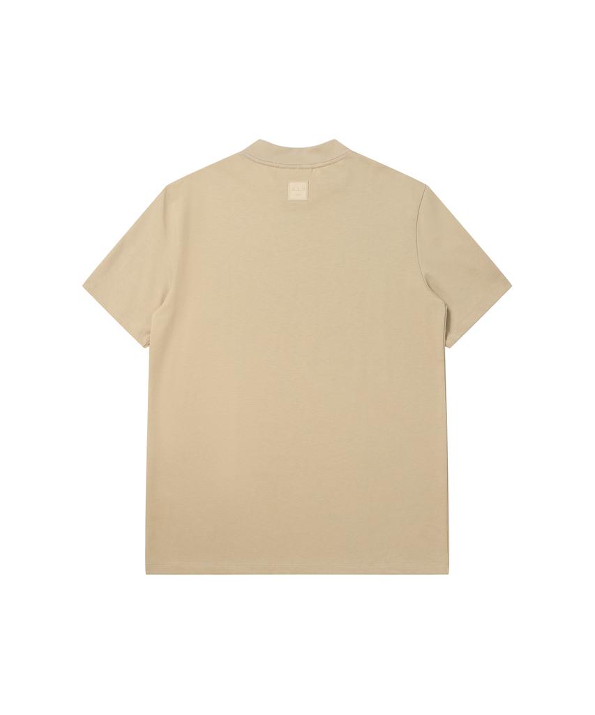 SOLEW Alt Crew Neck Short Sleeve T-Shirt_Beige