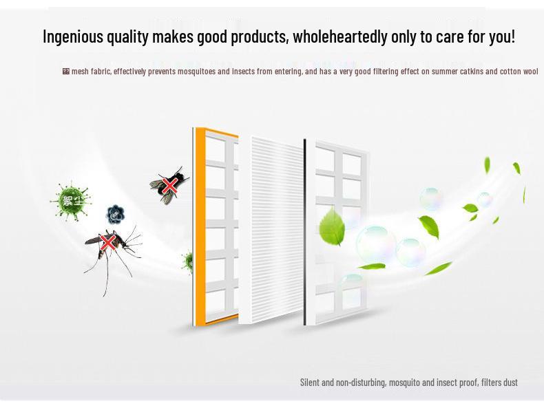 Магнитная москитная сетка на липучке - Бесшумная и зашифрованная для использования в спальне