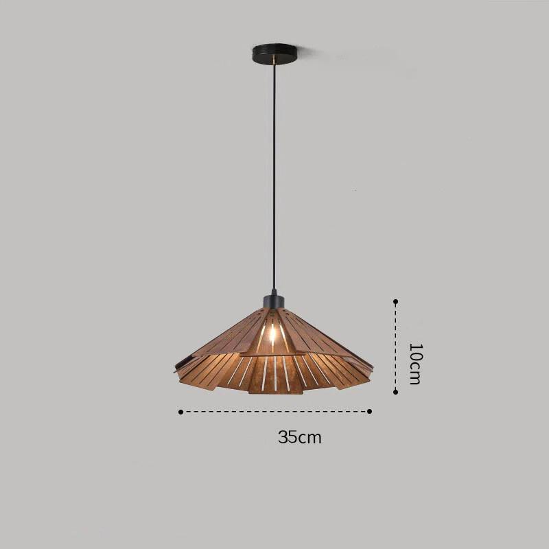 Регулируемый Ретро Потолочный Светильник Лампа для Чайной Комнаты Подвесной Светильник для Балкона Люстра для Столовой Маленькая Высококлассная Деревянная Люстра