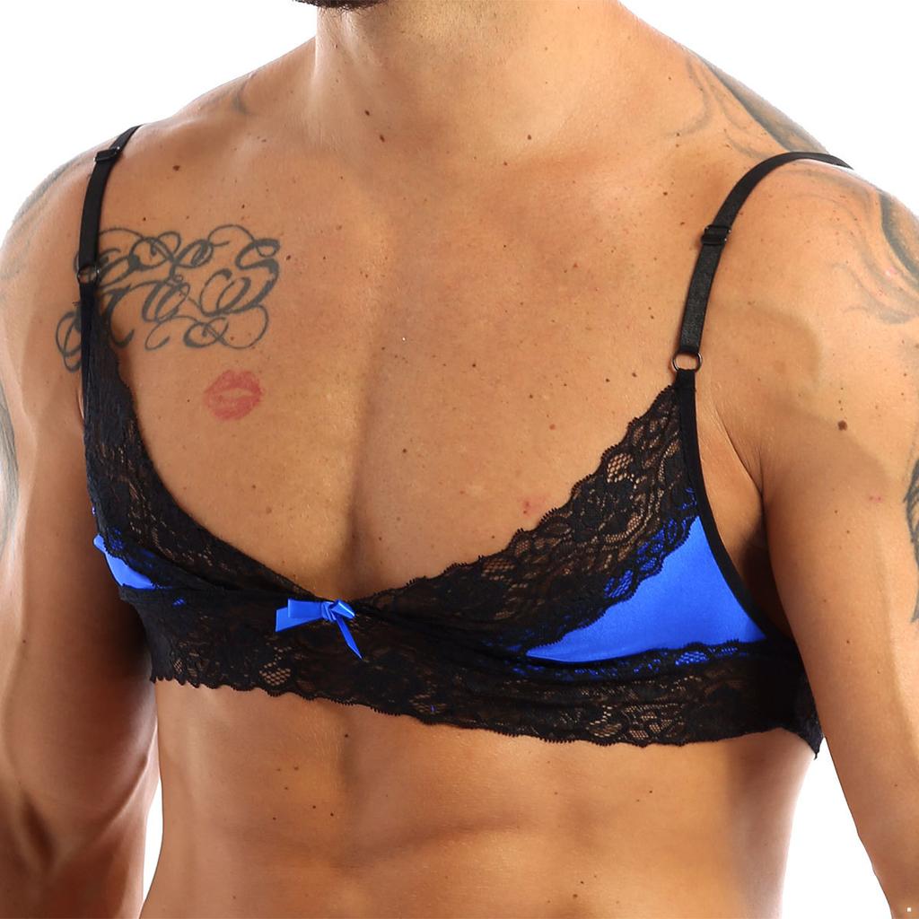 Мужской комплект нижнего белья Sissy, регулируемые бретели, бюстгальтер, топ с трусами, нижнее белье для сна, одежда для сна