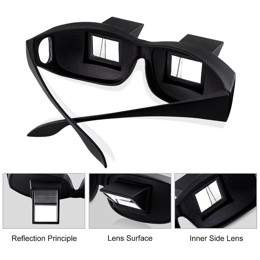 Seated View Lie Down Glasses TV Watching Prismatic Glasses NEW Sit View Prism Reading
