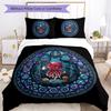Underwater Kingdom Window Pattern Bedding,Quilt Set Quilt Cover Pillowcase Home Birthday Gift (1*duvet cover+2*pillowcase,without core)