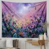 Новый цветочный художественный фон, ткань для гостиной, прикроватная аренда, гобелен для комнаты, украшение комнаты, гобелен, украшение для дома