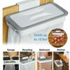 Bag Carrier Kitchen Waste Bin Rubbish Bag Holder Attach-A-Trash Hanging Cupboard Rubbish Bracket