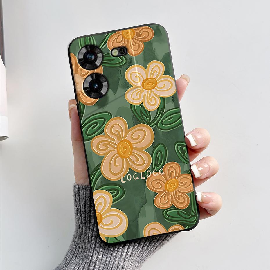 Чехол для Tecno Pova 5 LH7n Силиконовый чехол для телефона Стильный узор Тонкий Мягкий Черный Funda Чехол для Tecno Pova 5 4G 2023 Pova5 Capa
