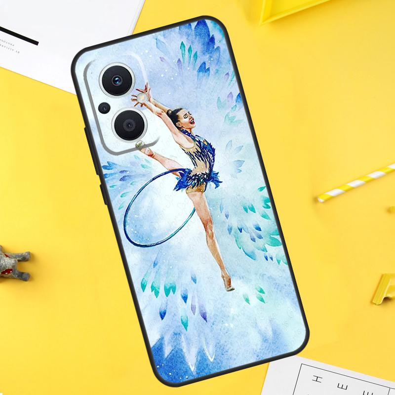 Масляная живопись Гимнастика Для OPPO Reno 10 11 12 13 14 Pro 7 8 Lite 8T 11F 12F 13F 14F OPPO Find X8 X5 X6 X9 Pro Чехол