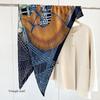 Luxury Mulberry Silk Wool Scarf Triangle Scarf Office Women's Hairband Folding Scarf Women's Shawl Scarf