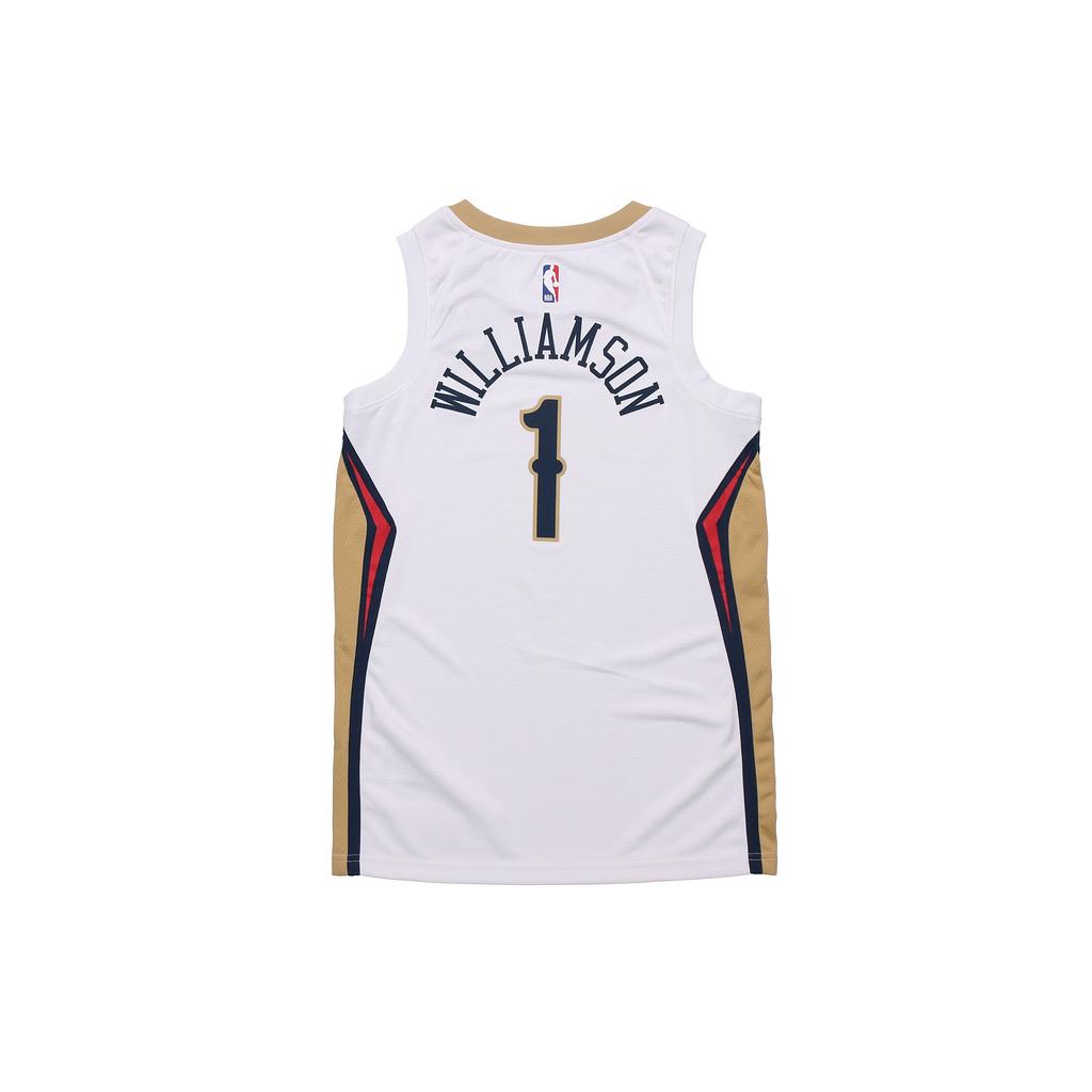 Nike NBA Swingman Basketball Jersey Retro 2020 Pelicans Zion Williamson No. 1 Men Tops White CW3601-107