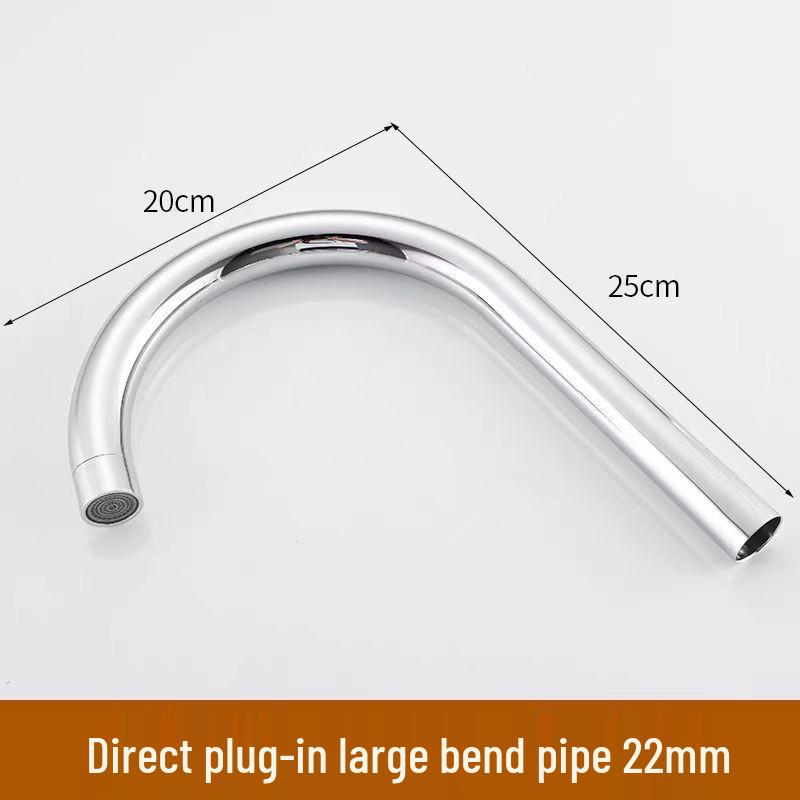 Универсальный кухонный излив для смесителя из нержавеющей стали, с одной ручкой, поворотный для холодной/горячей воды, с большим изгибом для ремонта раковины