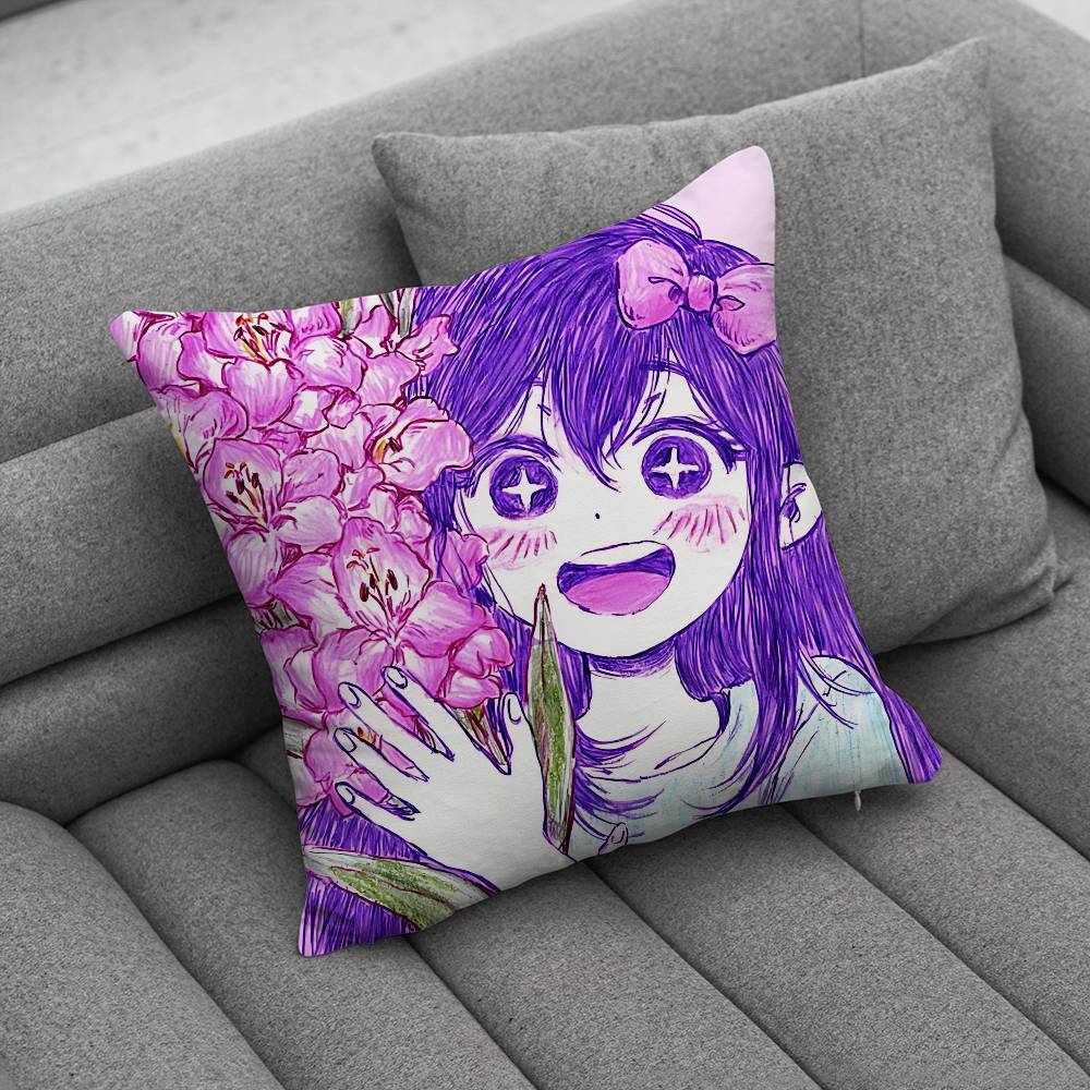 RPG Omori Cartoon pillowcase casual style decoration suitable for home decoration excluding pillow core