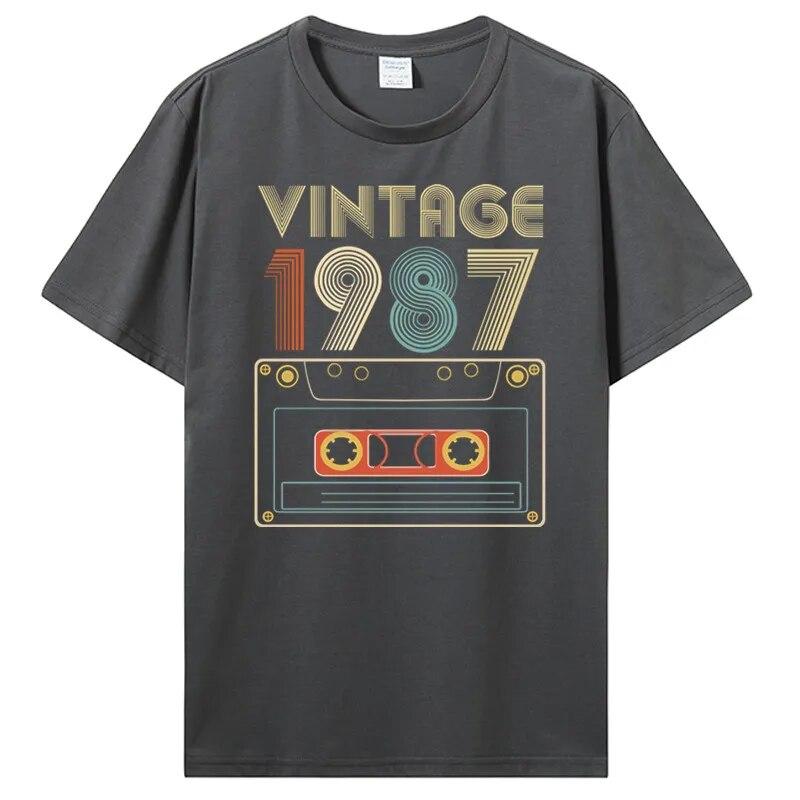 Новая футболка унисекс, винтажная футболка 1985, 1986, 1987, 1988, 1989 годов, женская футболка, унисекс, хлопковые футболки, хип-хоп, Harajuku, уличная одежда, унисекс