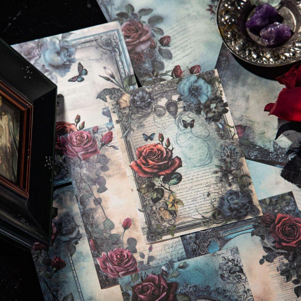 30 шт./компл., винтажный садовый цветок, бордюр, ландшафтный журнал, материал, бумага, журнал для скрапбукинга, принадлежности для самостоятельного изготовления