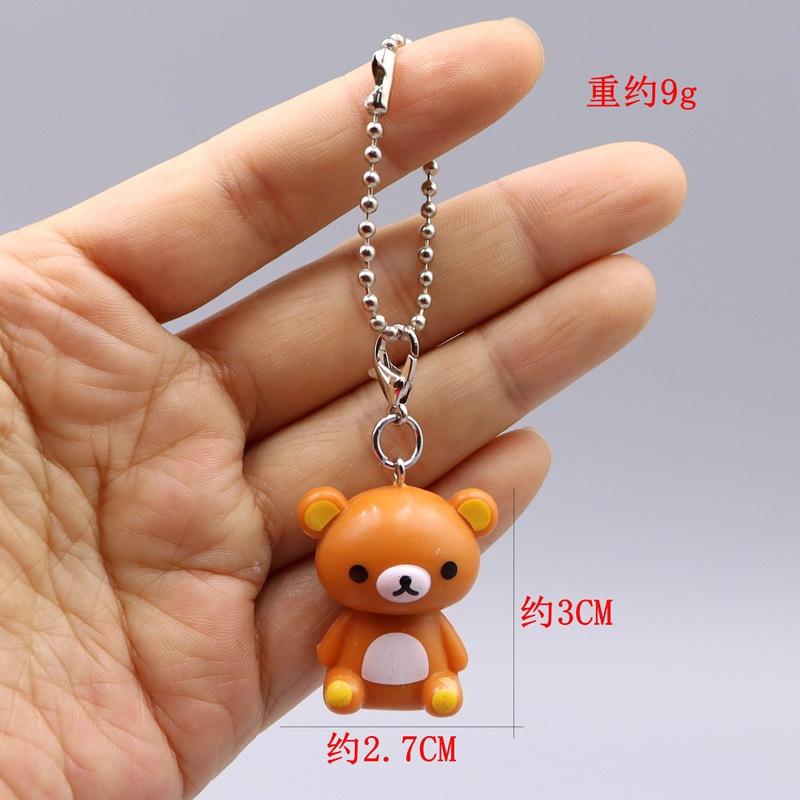 Нетоксичные 1 шт. Мультяшные Каваи Хлебный Мишка Милый Желтый Цыпленок Фигурки Экшн Мультяшные Брелоки Аксессуары для Сумок Подвески Подарок