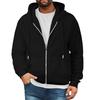 Mens Full Zip Hooded Drawstring Hoodies Pullover Sweatshirts Casual Long Sleeve Shirts