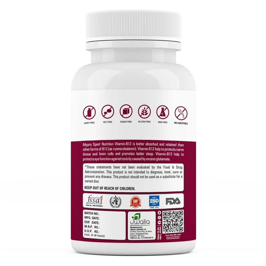 Витамин В12 (100 кап), Vitamin B-12,  Mypro Sport Nutrition