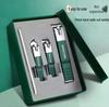 2025 Portable Anti-Splash Carbon Steel Nail Clippers & Ear Pick Set for Men's Manicure