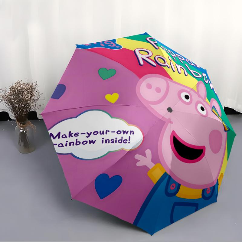 1pc Pink Pig (10) Umbrella, Sun Protection, And UV Shielding. It Has Eight Sturdy Ribs for Outdoor Use And Perfect Gift