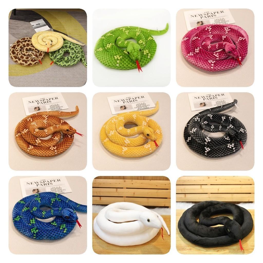 Realistic Spotted Snake Plush Toy Soft And Cuddly Stuffed Animal For Kids Prank
