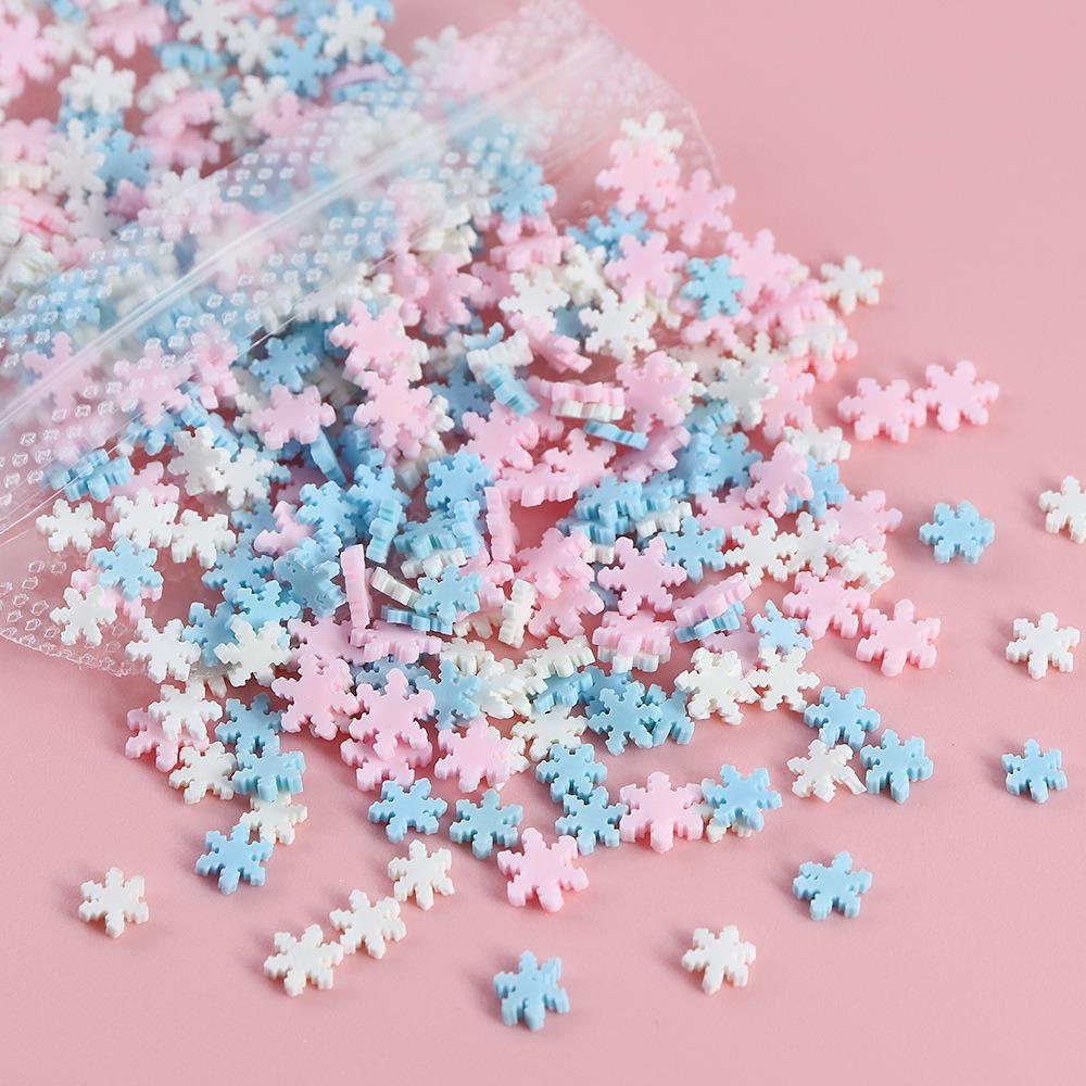 10g/bag Light Colored Soft Ceramic Sliced Strawberry, Starry Moon, Cloud, Nail Art Decoration, DIY Filling, Drip Glue, Flowing Hemp Accessories