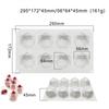 8 Recessed Gem Mousse Mould Multilateral Rubik's Cube Silicone Mould Chocolate Mould Baking Mould