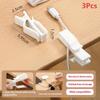 3Pcs Cable Management Clip Desk Edge Wire Holder No Drill Data Line Fixed Clamp For Desktop Home Car Cable Organizer