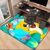 Cartoon Shark Dance Party Office Rug Chair Mat, Game Carpet, Suitable for Front Door, Bedroom, Living Room, Desk, Holiday Gift