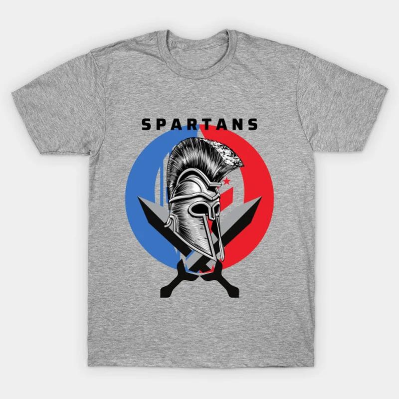 Spartans Warrior Roman Soldeir Greek T-Shirt 100% Cotton O-Neck Short Sleeve Casual Mens T-shir