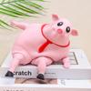 Piggy DecompressionToy Pet Squeezing Pink Pig Stress Relief Toy Soft Pig Shape Relaxing Toys For Classroom Sensory Room Party