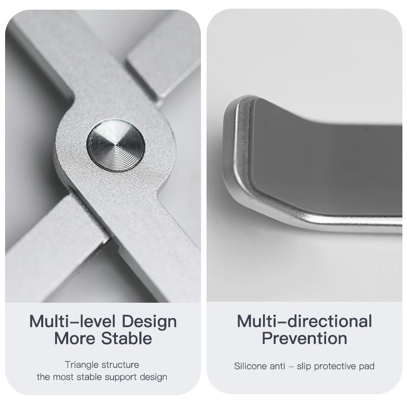 Складная подставка для ноутбука, алюминиевая подставка для ноутбука, портативный держатель для ноутбука, подставка для планшета, компьютерная поддержка для ноутбука ipad