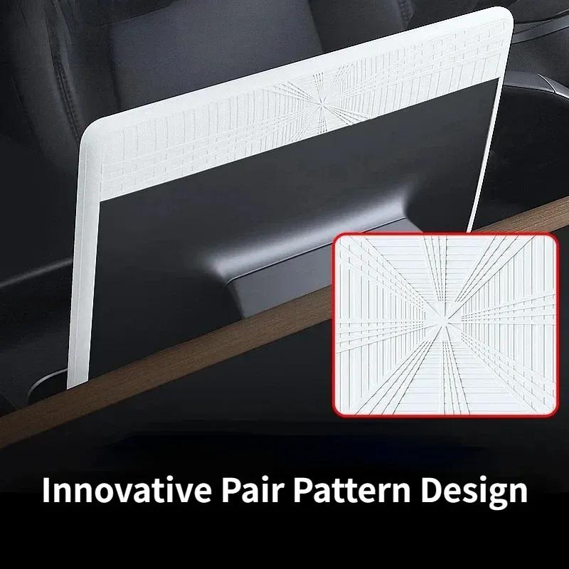Silicone Screen Protector Frame for Tesla Model 3/Y/3+ Highland 2024 Central Control Display Screen Protective Film Accessories