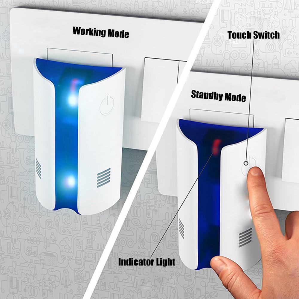 Ультразвуковой отпугиватель вредителей, электронная вилка для помещений, отпугиватель насекомых, отпугиватель насекомых