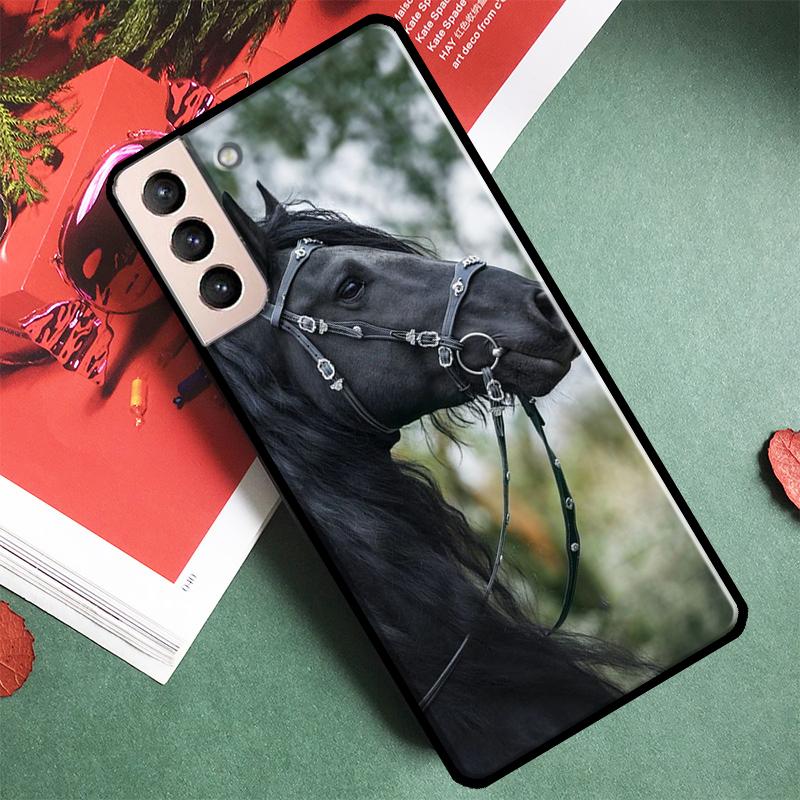 Horse Animal Phone Case For Samsung Galaxy S22 S23 S21 S10 Plus Note 20 Ultra Note 10 S20 FE Cover Fundas
