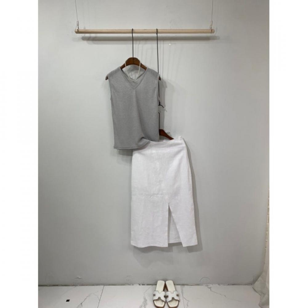 C S In THe Room SaCo Side Slit H lIne Long Skirt 3 ColorS