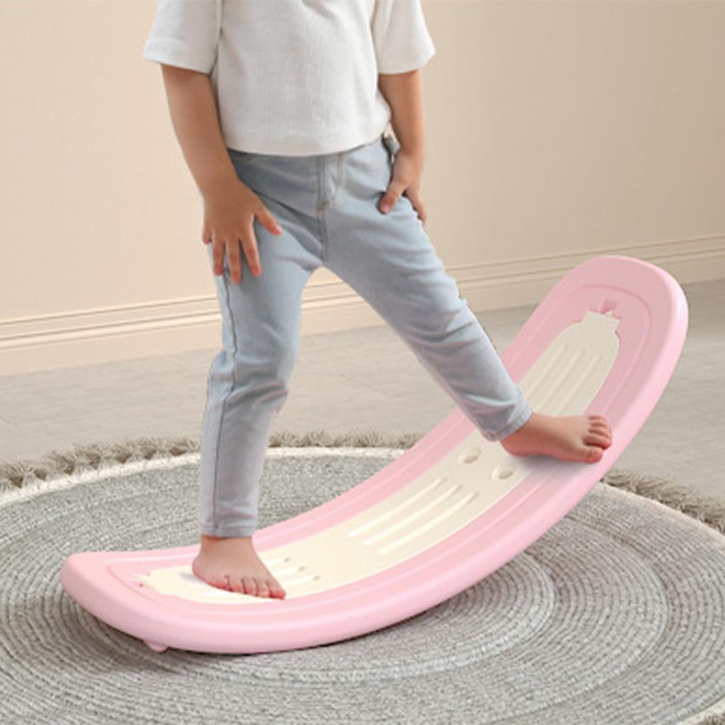 Kids Rocker Board Rocking Horse Seesaw Toddler Wobble Board Balance Training Equipment Children Indoor Outdoor Activity