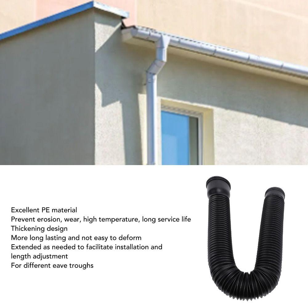 Round Extendable Drain Away Extender Screws Included Downspout Diverter  Garden