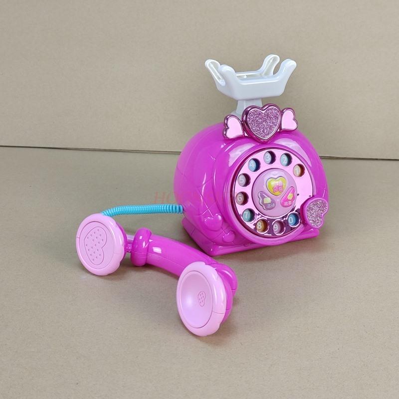 Puzzle Girl Baby Phone 2-3 Years Old Old Children'S Phone Toys Princess Phone Emulation Landline Early Education