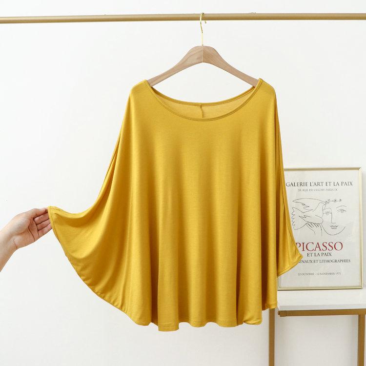 Plus Size 200 Jin Women's Batwing Sleeve Long Sleeve Modal T-Shirt