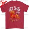Year of The Horse 2026 Lunar New Year Chinese New Year 2026 Cotton TShirt  Gothic Women Clothing Aesthetic Clothes Westworld