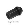 M12x1.5 Lug Nuts with Socket Adapter Aluminum Alloy 42mm   19Hex for JDM Racing   Replacement for  