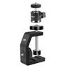 UTEBIT Clamp Camera Head Set with Camera Load Capacity Projector Reinforced Can Be Installed On Widths of 60mm or Ball Shoe For 1/4 Screw, Stand,