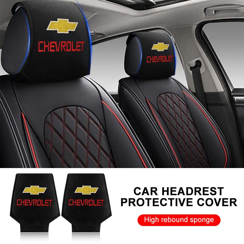 AABHJ1 1/2Pc Car Set Car Head Neck Rest Pillow Headrest Pillow Pad for Chevrolet Cruze Malibu Sail Trax AVEO Lova Spark Captiva Equinox